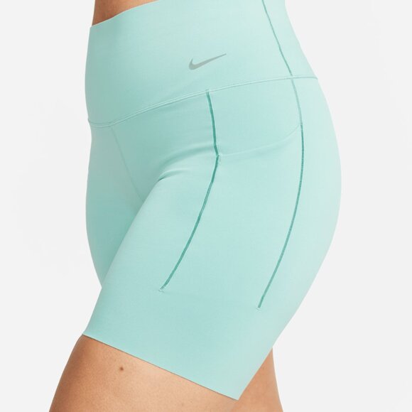 Women's Nike Universa Medium-Support High-Waisted 8" Biker Shorts Green Size XS - Picture 3 of 11